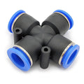 PK Union Cross Push-Fit Air Fitting – 200 PSI Pneumatic Tube Connector
