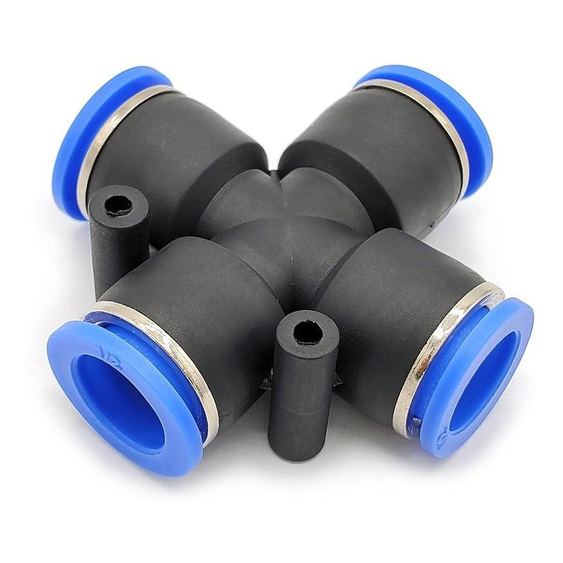 PK Union Cross Push-Fit Air Fitting – 200 PSI Pneumatic Tube Connector