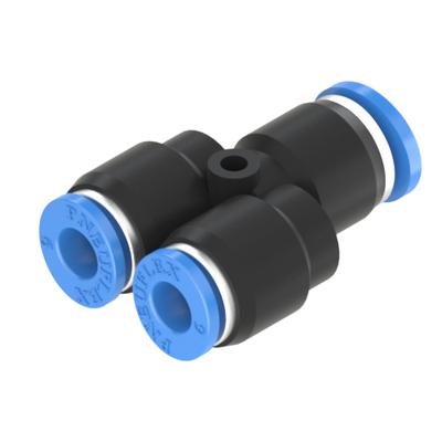 PZA Reducing Y Union Push-Fit Air Fitting – 200 PSI Pneumatic Tube Connector