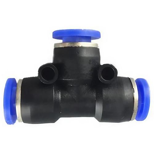 PE Union Tee Push-Fit Air Fitting – 200 PSI Pneumatic Tube Connector