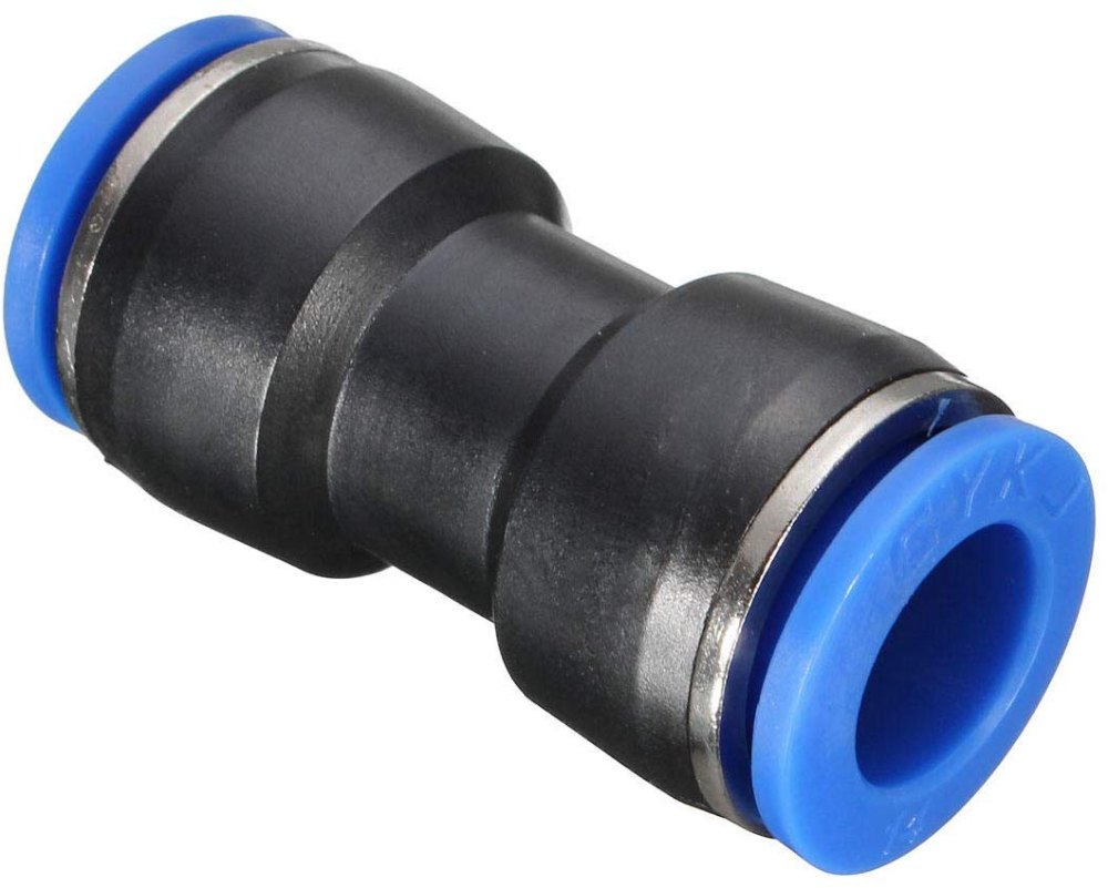 PU Straight Union Push-Fit Air Fitting – 200 PSI Pneumatic Tube Connector